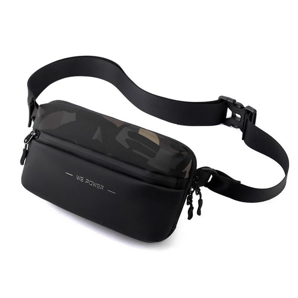 Minimalist Men Chest Bag Outdoor Travel Waist With Shoulder Strap Dark Blue Bags