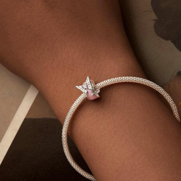 925 Sterling Silver Platinum Butterfly Silicone Diy Beads Charms & Pendants