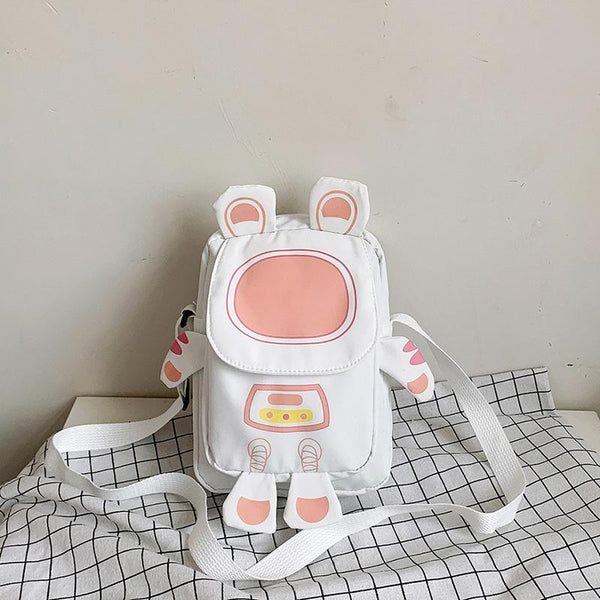 Lightweight Cartoon Crossbody Bag For Students Blue Women's Bags & Handbags