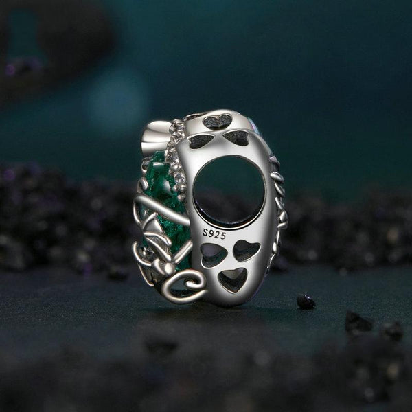 925 Sterling Silver Retro Heart Shaped Beads In Charms & Pendants