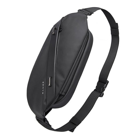 Waterproof Men Business Chest Bag Functional Messenger Black Bags