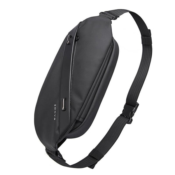 Waterproof Men Business Chest Bag Functional Messenger Black Bags