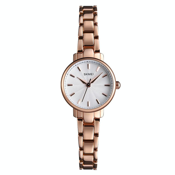 Fashion Women Quartz Watch With Steel Band Business And Leisure Rose Gold Watches