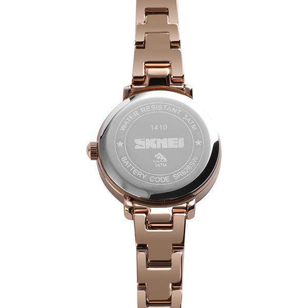 Fashion Women Quartz Watch With Steel Band Business And Leisure Rose Gold Watches