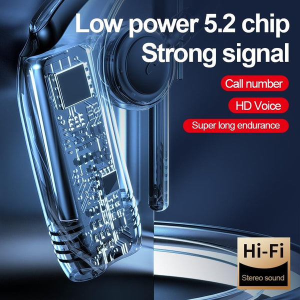 Bluetooth V5.2 Single Earhook Business Headset M99 Black Earbuds