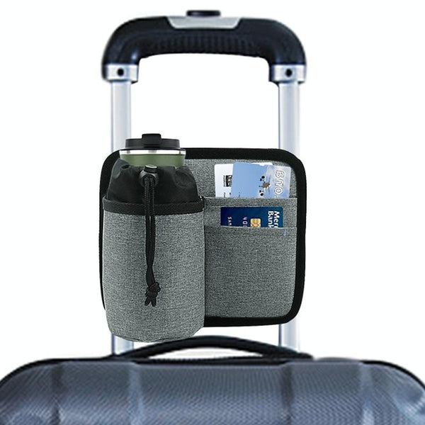 Luggage Bag With Cup Holder Gray Other Luggage