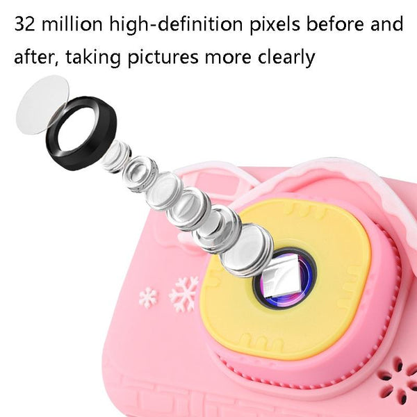 Pink Mini Children Camera With 2.0 Hd Screen V8 Digital Toy Digital Cameras