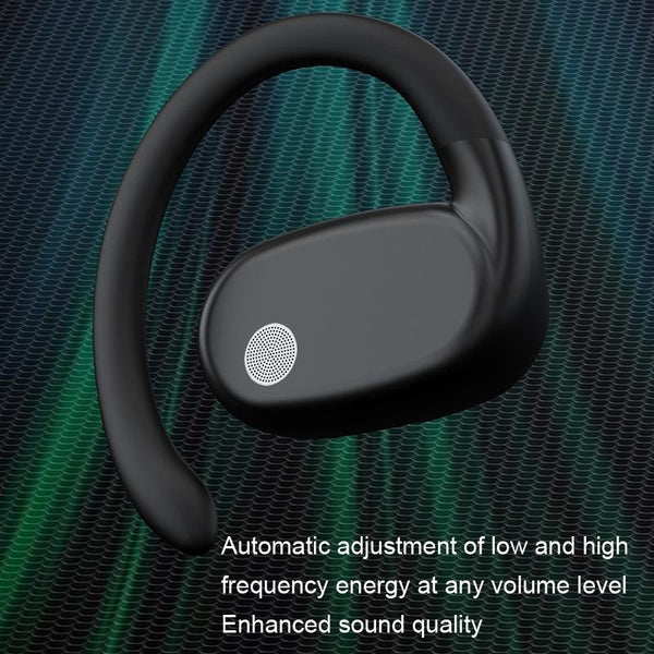 Wireless Single Ear Bluetooth Earphone Hanging Design Black Earbuds