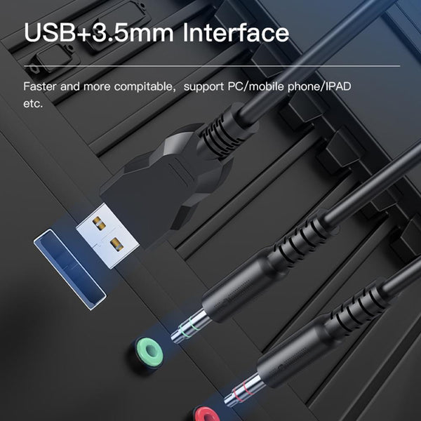 Rgb Gaming Earphones With Head Mounted Design Headphones