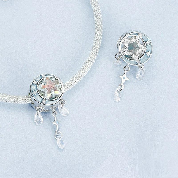 925 Sterling Silver Dreamcatcher Tassel Beads Craft Beads