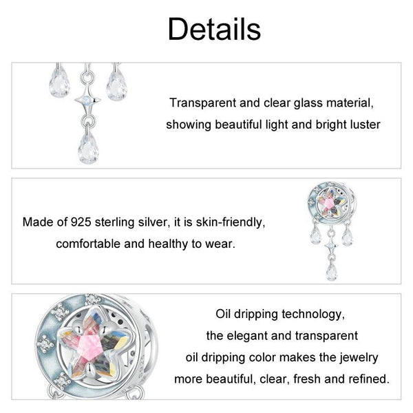 925 Sterling Silver Dreamcatcher Tassel Beads Craft Beads