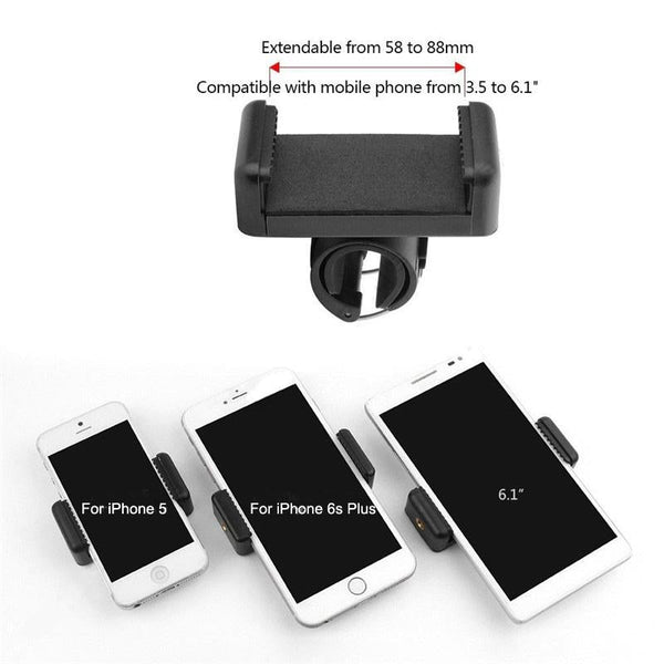 Universal Phone Clip For Selfie Stick And Bike Mount Audio Video Use Selfie Sticks