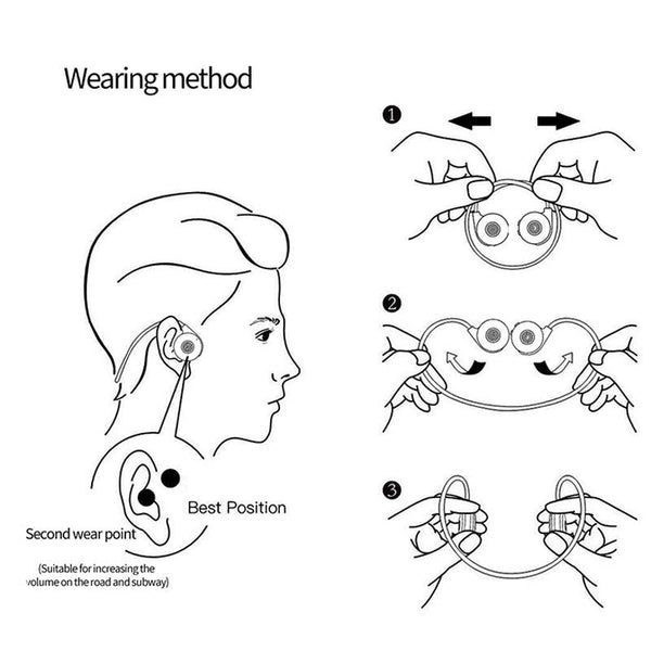 Bluetooth Earphones With Stereo Vibration Black Earbuds