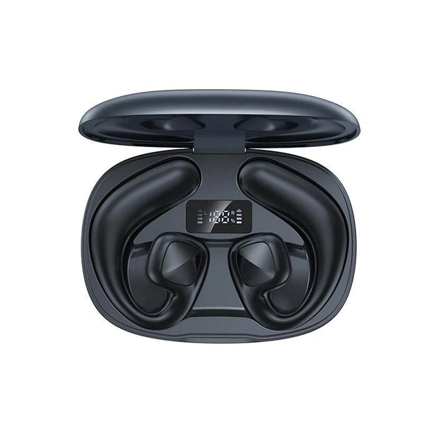 Wireless Tws Bluetooth With Air Conduction Technology Black Earbuds