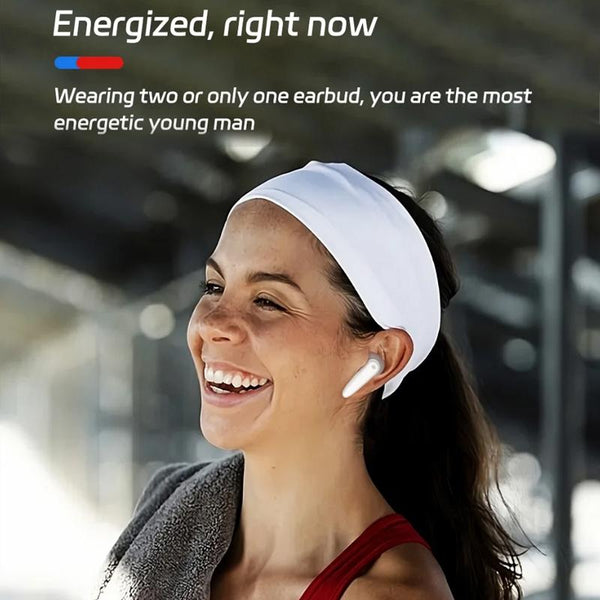 Wireless Noise Cancelling Bluetooth Music Cube Red Earbuds