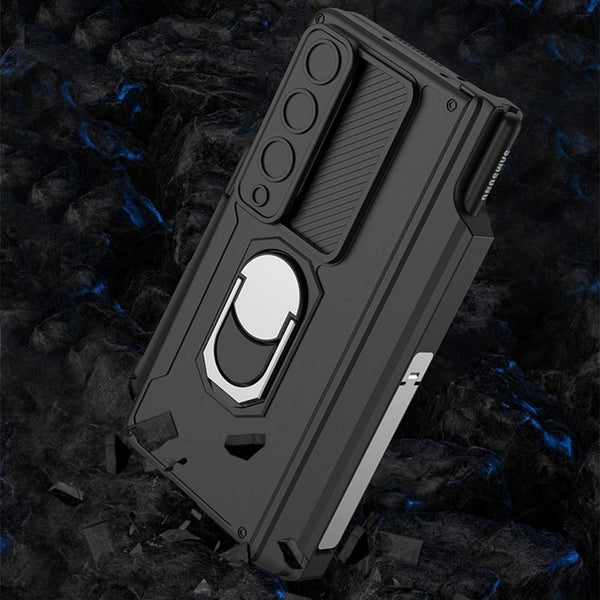 For Samsung Galaxy Z Fold4 5G Magnetic Phone Case With Pen Holder Foldable Black Cases Covers & Skins