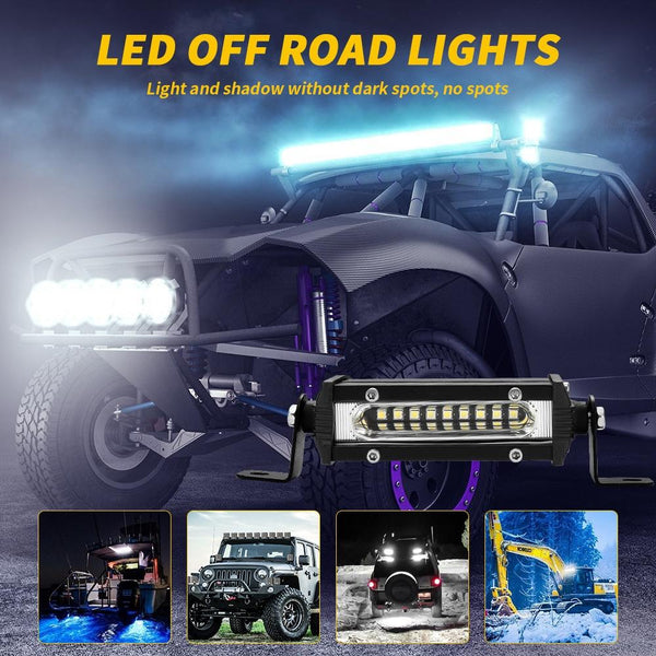 12 24V 12W 6000K Car Led Mini Work Light White Led Car Lights