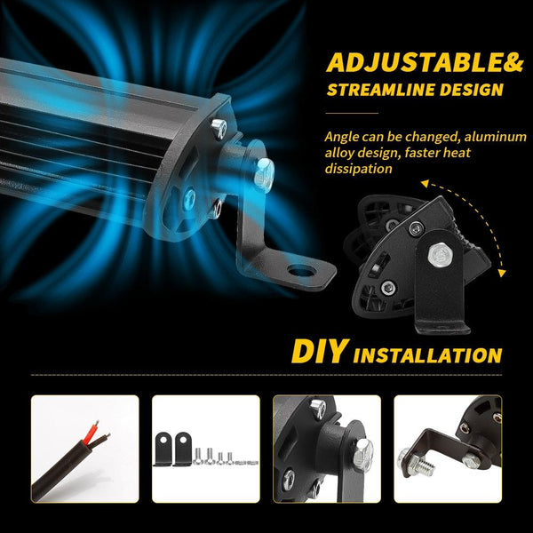 12 24V 12W 6000K Car Led Mini Work Light White Led Car Lights