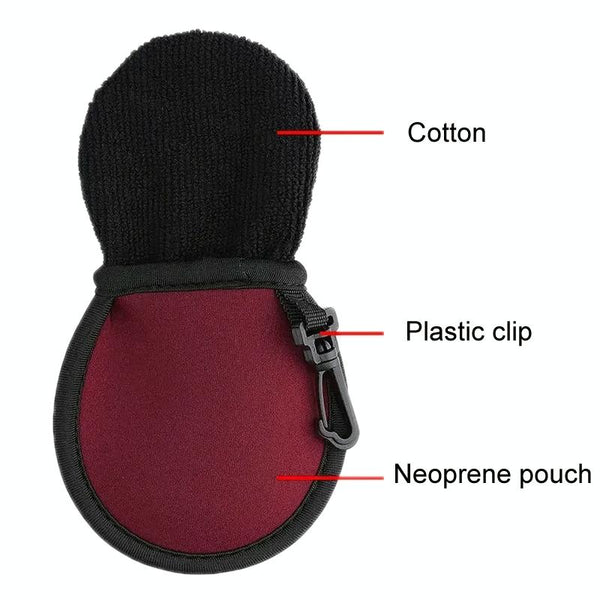 Hooked Neoprene Golf Ball Cover Durable Protection Black Golf Balls