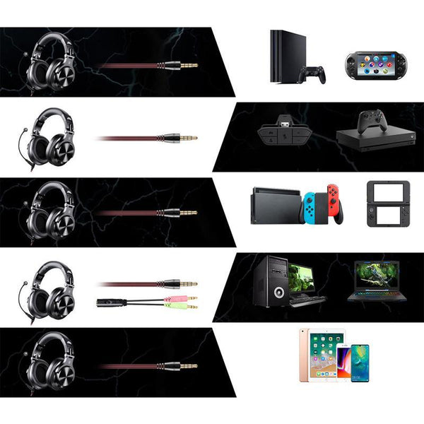 Dj Monitor With Mic Black Headphones