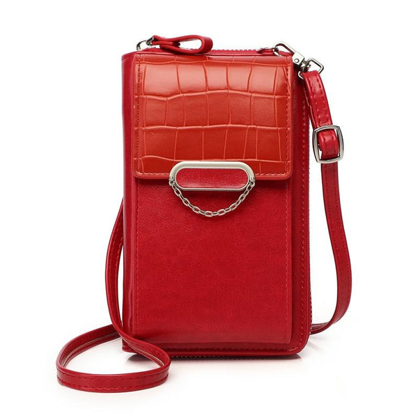Versatile Women Crossbody Wallet For Phones Red Wallets