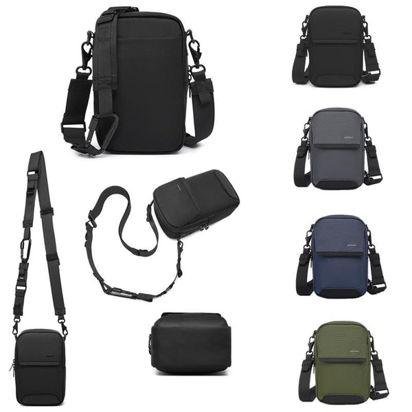 Waterproof Men Shoulder Bag Multifunctional & Durable Black Bags