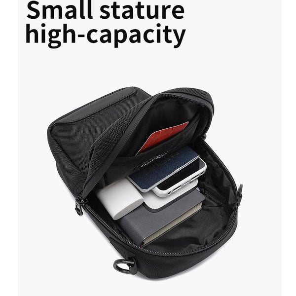 Waterproof Men Shoulder Bag Multifunctional & Durable Black Bags