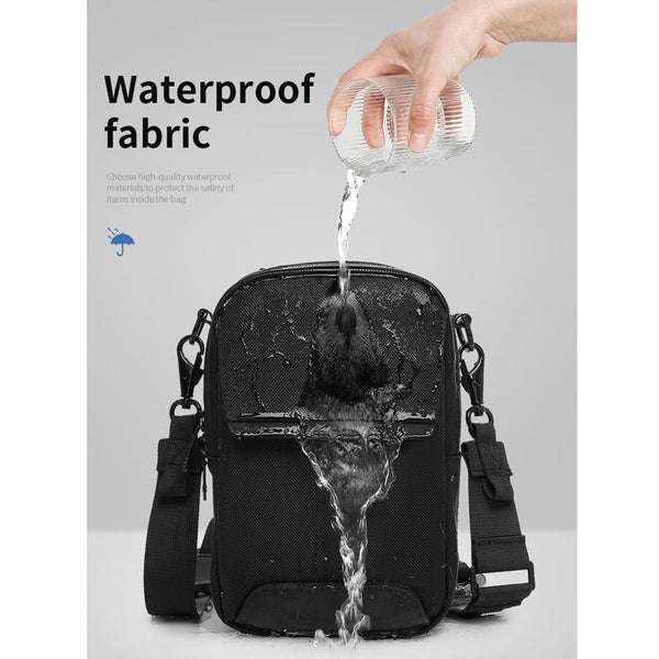 Waterproof Men Shoulder Bag Multifunctional & Durable Black Bags
