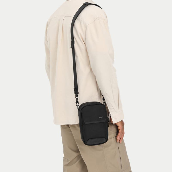 Waterproof Men Shoulder Bag Multifunctional & Durable Black Bags