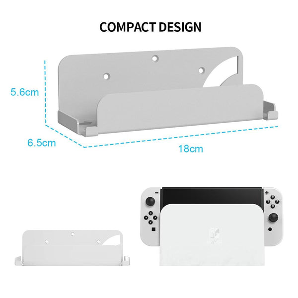 Oled Console Wall Mount Compact Design White Mounts & Stands