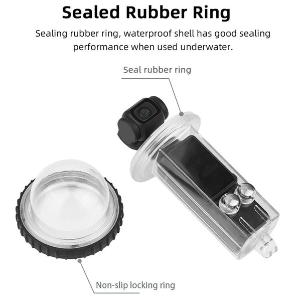 Waterproof Diving Housing For Dji Pocket 3 40M Depth_Clear Underwater Cases & Housings
