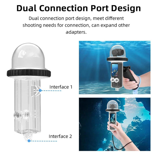 Waterproof Diving Housing For Dji Pocket 3 40M Depth_Clear Underwater Cases & Housings