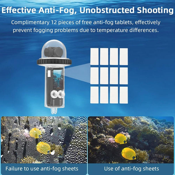 Waterproof Diving Housing For Dji Pocket 3 40M Depth_Clear Underwater Cases & Housings