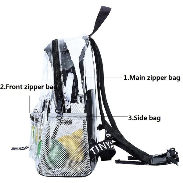 Women Waterproof Pvc Backpack Green Women Backpacks