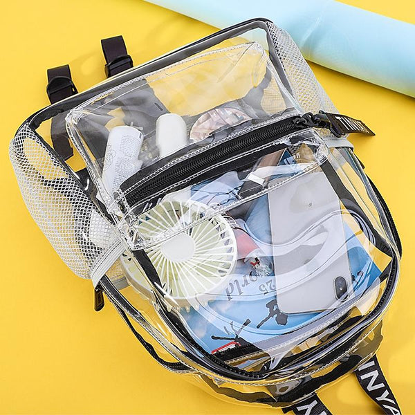 Women Waterproof Pvc Backpack Green Women Backpacks