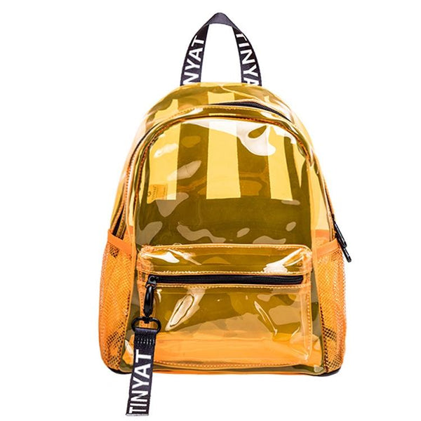 Women Waterproof Pvc Backpack Green Women Backpacks