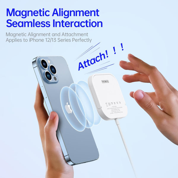 3 In 1 Magnetic Wireless Charger White Chargers & Cradles