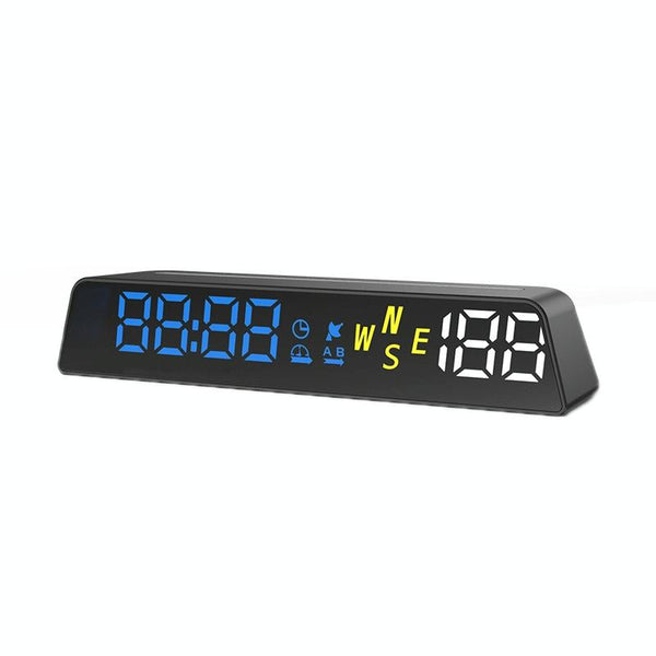Usb Powered Hd Vehicle Altitude Meter Hud Display Blue White Other Instruments & Gauges