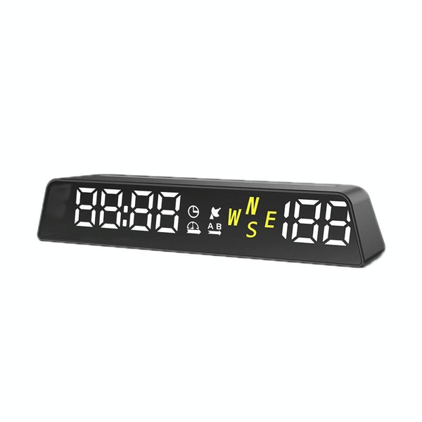 Usb Powered Hd Vehicle Altitude Meter Hud Display Blue White Other Instruments & Gauges
