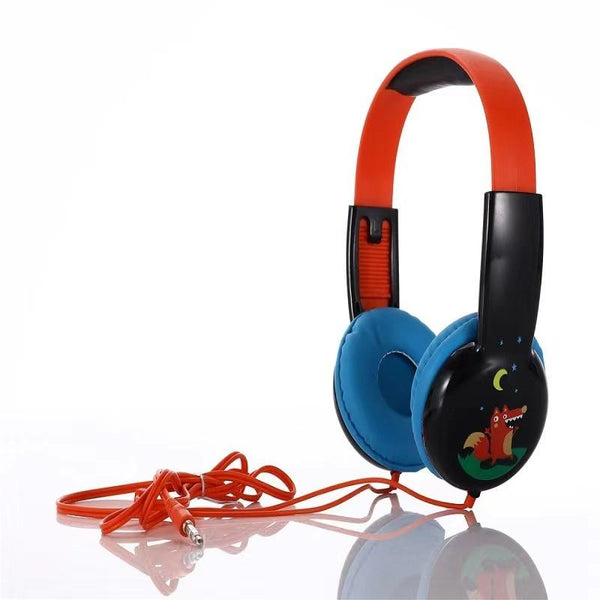 Childrens Wired Black Red Headphones