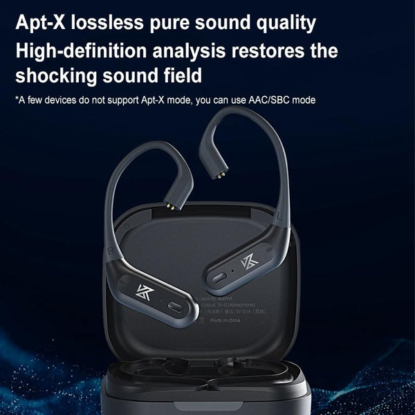 Wireless Bluetooth Module For Headset Qualcomm 5.2 Black Earhook Earbuds