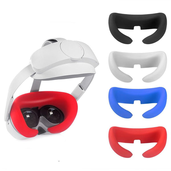 Comfortable Silicone Vr Eye Mask For Pico Neo 4 Black Controllers & Attachments