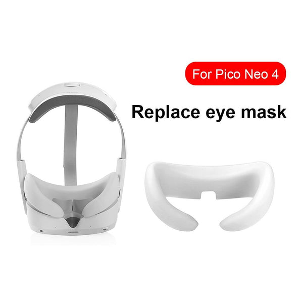 Comfortable Silicone Vr Eye Mask For Pico Neo 4 Black Controllers & Attachments