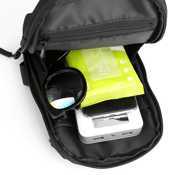 Simple Men Crossbody Bag Business Casual Shoulder Sling For Everyday Use Black Bags