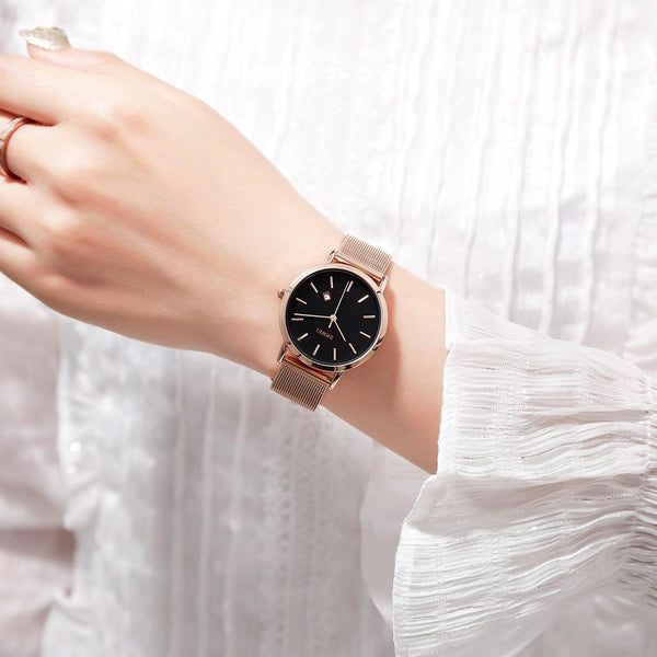 Simple Business Women Watch Fashion Europe & America Black Watches
