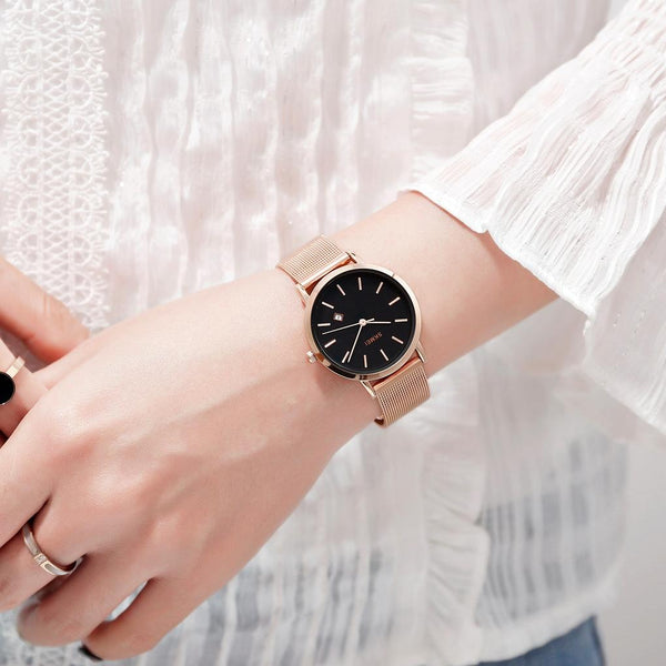 Simple Business Women Watch Fashion Europe & America Black Watches