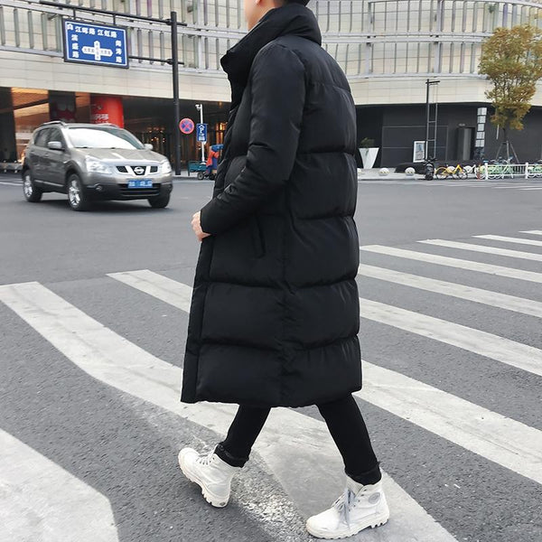 Parallel 1 Sets Of Mens Long Down Jacket Coat Winter Parkas Thick Warm Slim Fit Male Overcoat Size Black Coats Jackets & Vests