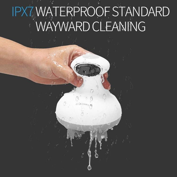 Smart Vibrating Kneading Head Massager English White Massagers