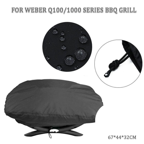 Waterproof Cover For Weber 7100 / Q100 Q1000 67.1X44x32cm Ideal Outdoor Camping And Garden Parts & Accessories