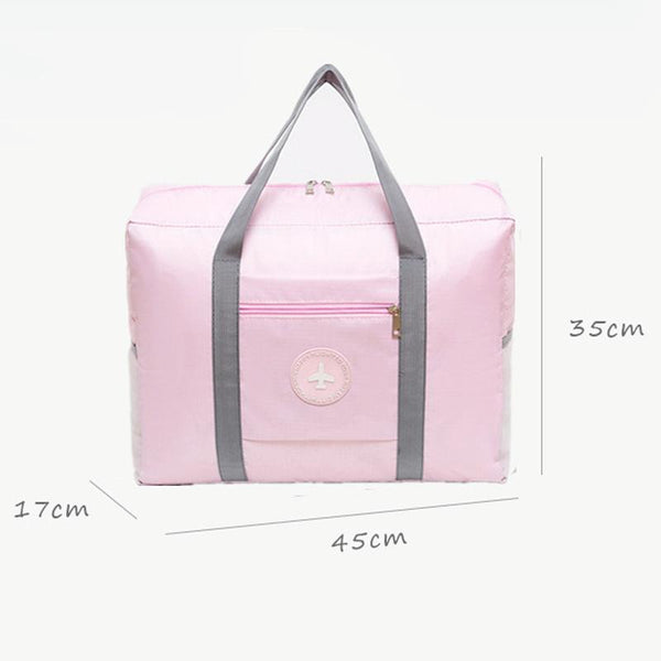 Folding Travel Bag With Trolley Case For Luggage Black Other Luggage